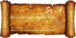 Szilágyi Amália névjegykártya